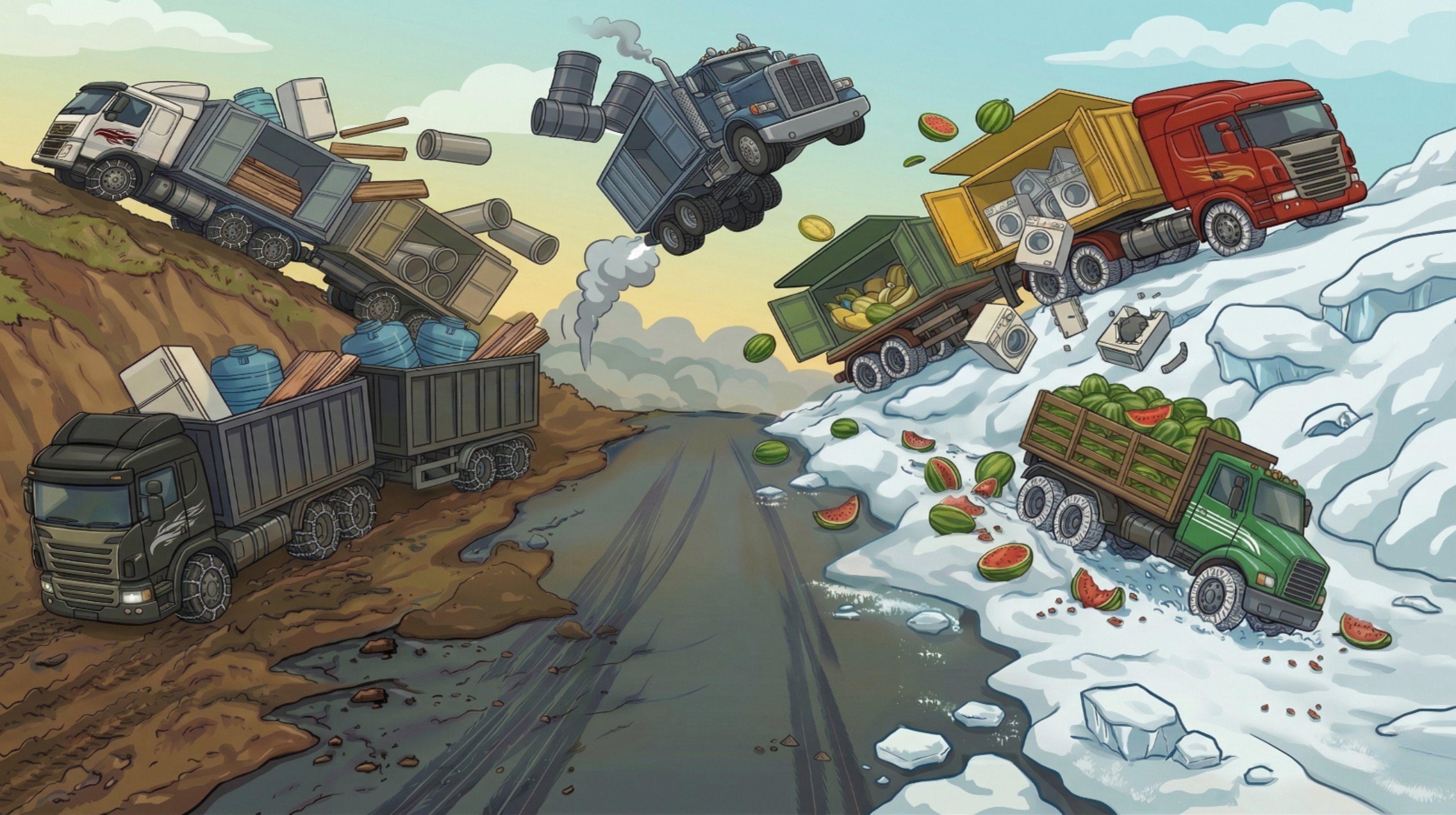 Hill Cargo Trucker background