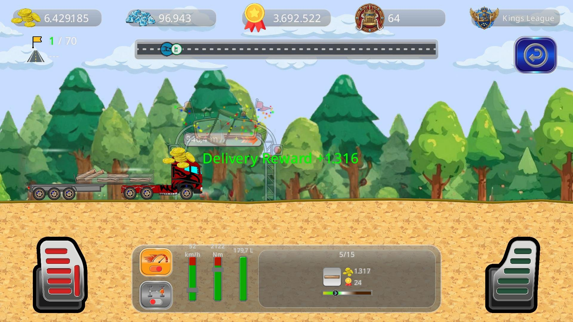 Offroad truck on mountain